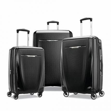 Samsonite Winfield 3 DLX Hardside expanderbart bagage med spinnare 3-delat set 