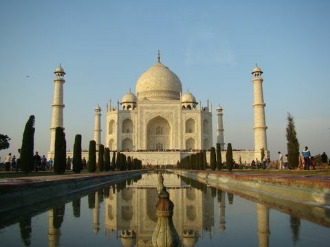 Taj Mahal Indien-världens mest populära landmärken