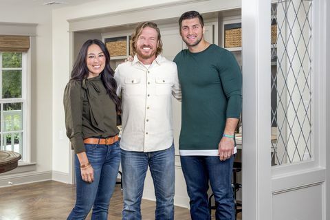 Joanna Gaines, Chip Gaines och Tim Tebow.