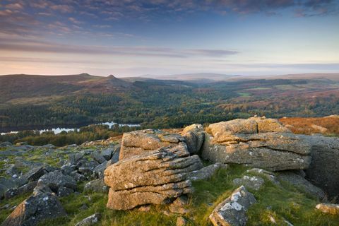 Utsikt från Sheeps Tor på Dartmoor