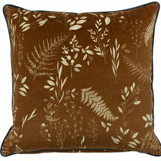 Fearne Printed Velvet Cushion Pepparkakor