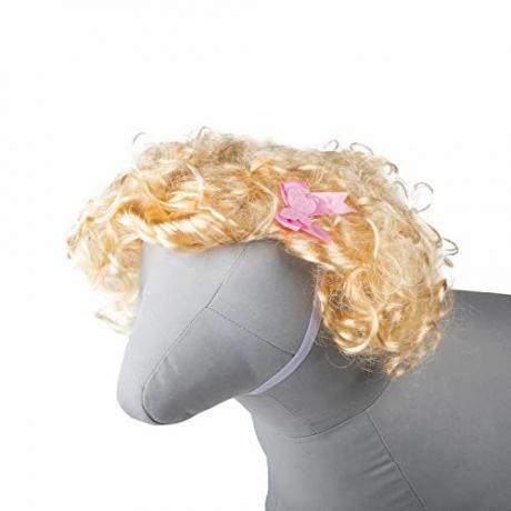 Blond Bombshell Peruk Headpiece för husdjur