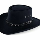 Svart cowboyhatt