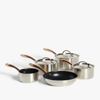 Kopparfunktioner Pan Set, 5 delar