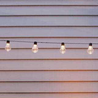 20 LED Solar Powered Retro Bulb Strängljus Trädgård Utomhus Hängande Fe Uteplats & Trädgård Bröllopsljusdekorationer Jul