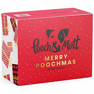 Pooch & Mutt, hundjulpresentförpackning, våtfoder och köttiga godsaker hälsosam julmiddag