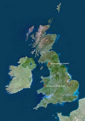 karta över Storbritannien