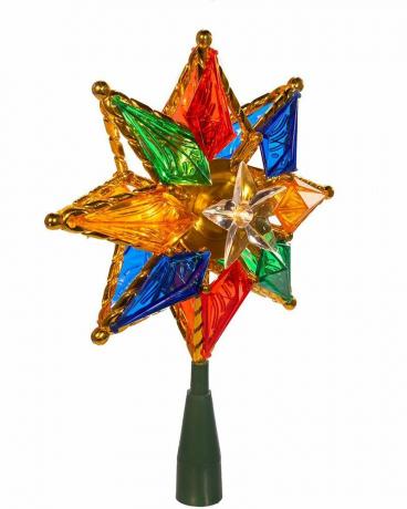 10-Light 8-Point Star Christmas Tree Topper