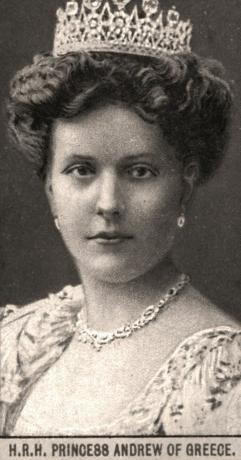 H.R.H Prinsessan Andrew av Grekland, 1908. Konstnär: WD & HO Wills