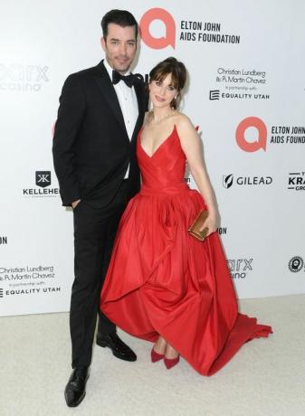 elton john aids foundation 30th annual academy awards visningsfest jonathan scott och zooey deschanel