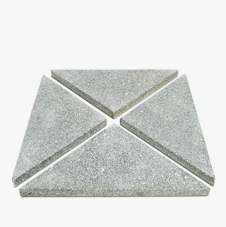 Parasollbas: Granitplattor Parasollbasvikter, 60 kg, 4-pack, grå