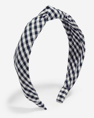 Kid's Knotted Pannband i Gingham