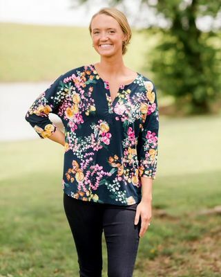 The Pioneer Woman Tryckt Henley