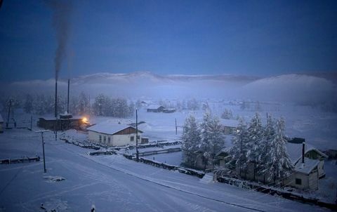 Oymyakon kallaste småstad - Oymyakon är världens kallaste småstad