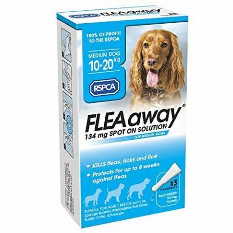 RSPCA FleaAway Spot On Solution för medelhundar, 134 mg