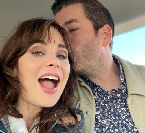 jonathan scott och zooey deschanel selfie