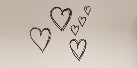 hjärta doodle