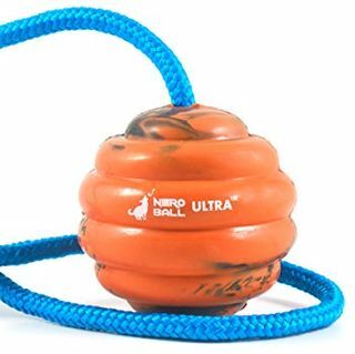 Nero Ball Ultra TM - Hundträningsboll på ett rep - Tränings- och belöningsleksak för hundar