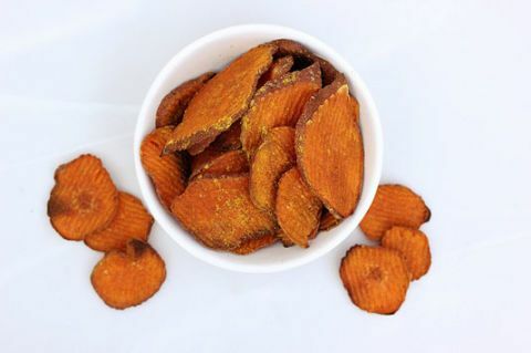 curried sweet potato chips