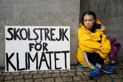 Greta Thunberg-porträtt