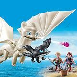 PLAYMOBIL® Light Fury med Baby Dragon och barn