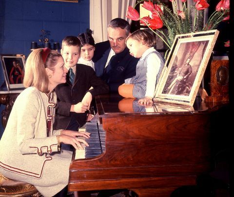 Grace Kelly med familjen