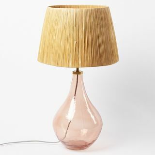 Verre Pink Glass Skrivbord & Bordslampa