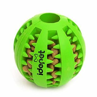 Idepet Hundleksaksboll, giftfri Bittålig Hundtuggboll Mat Treat Matare Tandrengöring Träningsspelsboll