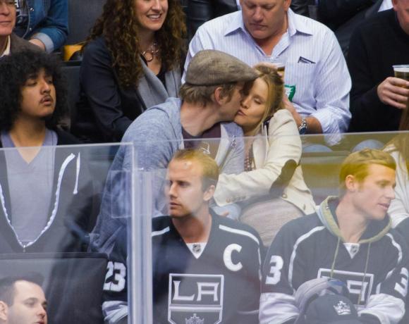 Kändisar på Los Angeles Kings Game