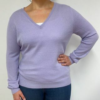 Lilac V-hals tröja