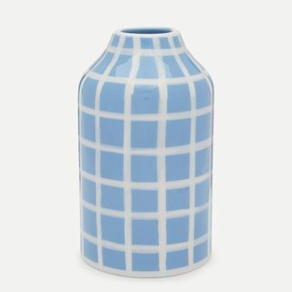 Vaisselle Genie in a Bottle Gingham Vase