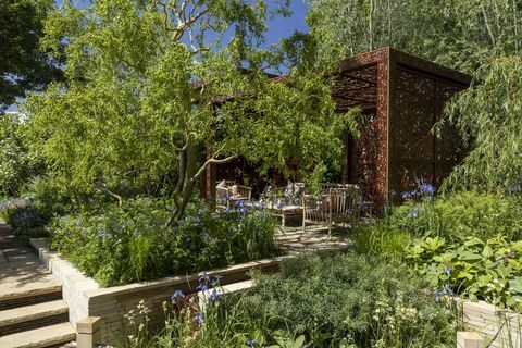 morris och co designad av ruth willmott sponsrad av morris co show garden rhs chelsea flower show 2022