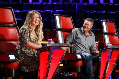 Blake Shelton och Kelly Clarkson på rösten