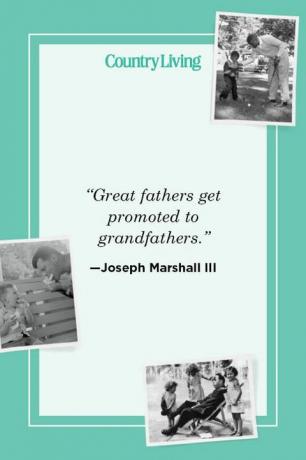”Stora fäder befordras till farfar” - Joseph Marshall III
