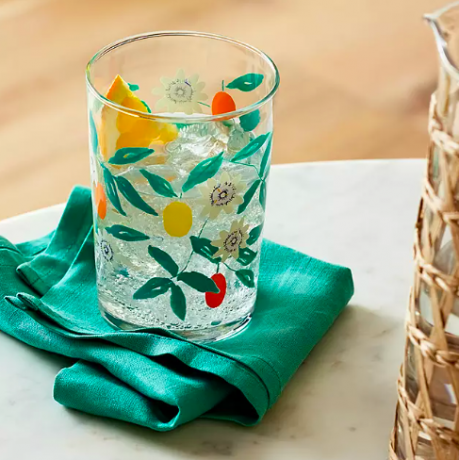 John Lewis Passion Flower Glas Tumbler