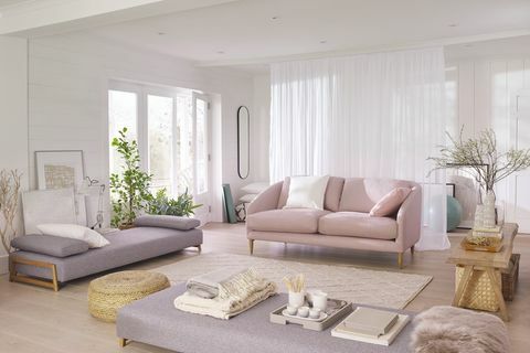 John Lewis & Partners Cape Stor 3-sits soffa Edie Dusky Pink £ 1 349, Duplet Day Bed £ 899