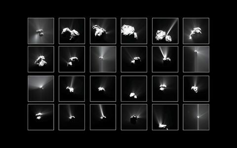 Rosetta rymdskepp Comet 67P / Churyumov-Gerasimenko (67P / C-G) foto