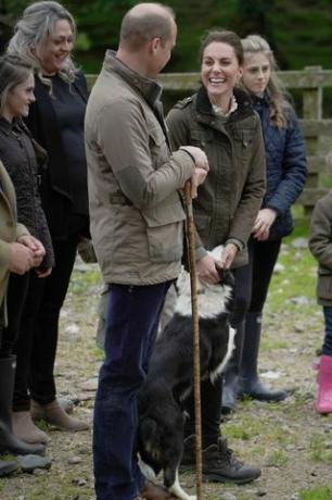 Kate och prins William besöker en gård i Cumbria