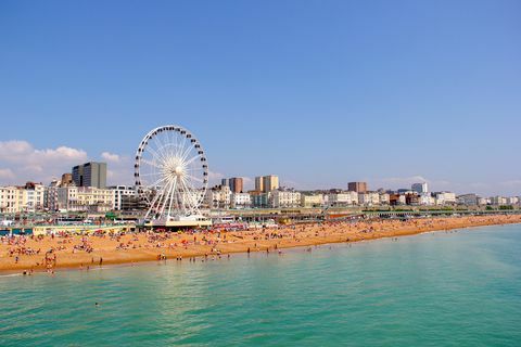 Panoramautsikt över Brighton Beach