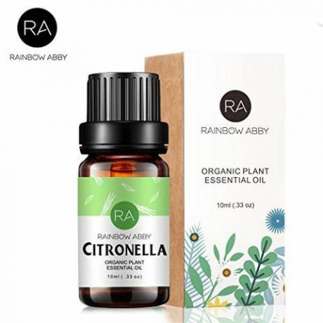 Citronella eterisk olja 10 ml (0,33 oz) - 100% ren terapeutisk klass för aromaterapidiffusor, massage, hudvård