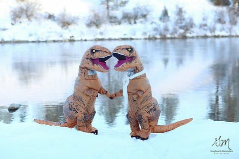 T-Rex förlovningsfoton