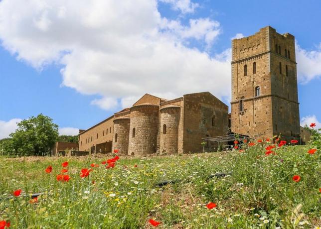 San Giusto Abbey, Lazio, Italien