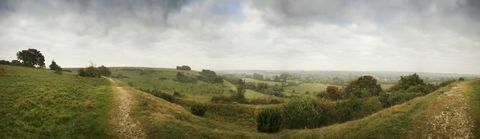 panorama från st catherine's hill, winchester