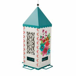 Pioneer Woman Breezy Blossom Lantern Bird Feeder